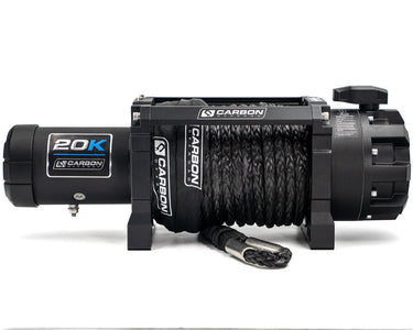 Carbon Scout Pro - 20000lb Extreme Duty Truck Winch 24V - Carbon Offroad USA
